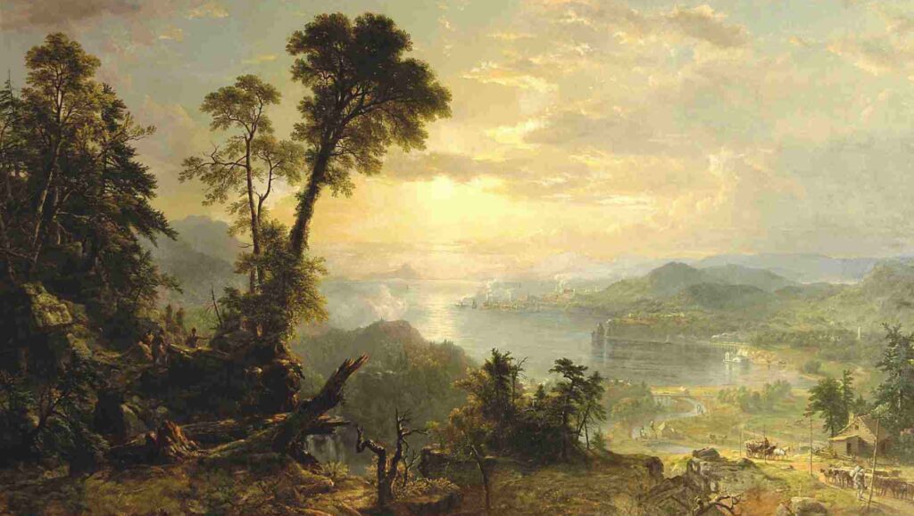 Oil painting of the Hudson Valley. This image also links to the Events landing page on this site.